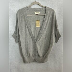 Sonoma Women's Gray Button-Up Cardigan NWT